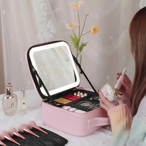Cosmetiquera de Lujo con Espejo